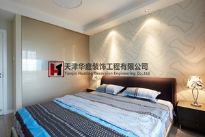 93平米普通戶型現代簡約家裝裝修圖片設計-天津齊裝網裝修效果圖
